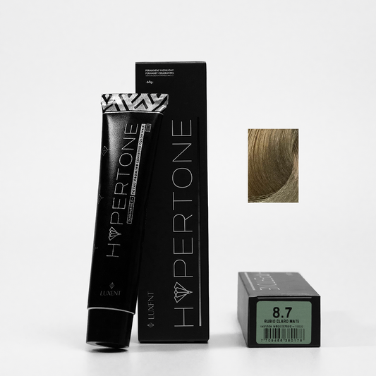 TINTE HYPERTONE 8.7 RUBIO CLARO MATE