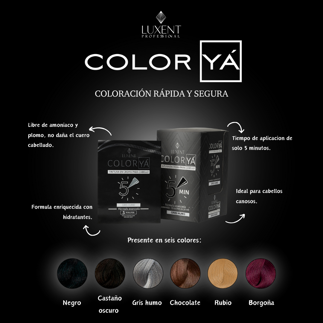 Tinte COLOR YÁ caja x 10 -Luxent – Luxent Belleza Capilar